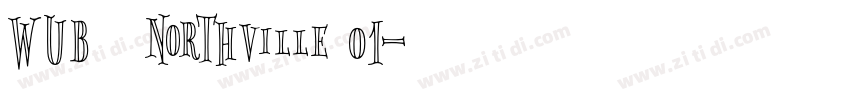 WUB   Northville 01字体转换